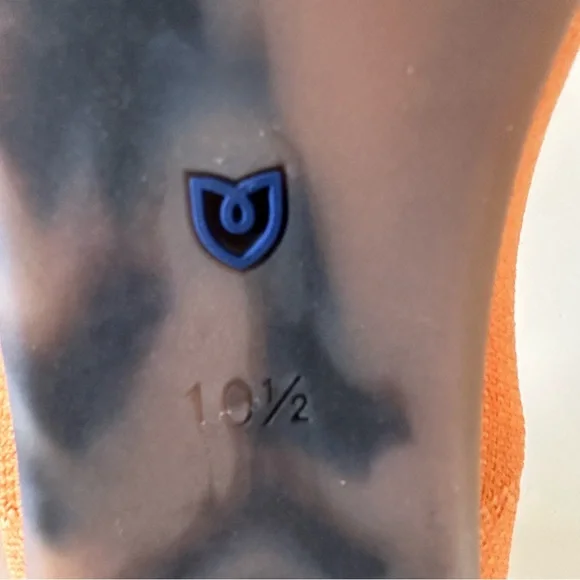 Rothy’s The Point Tangerine Washable Comfort Flat Size 10.5 - Picture 13 of 13